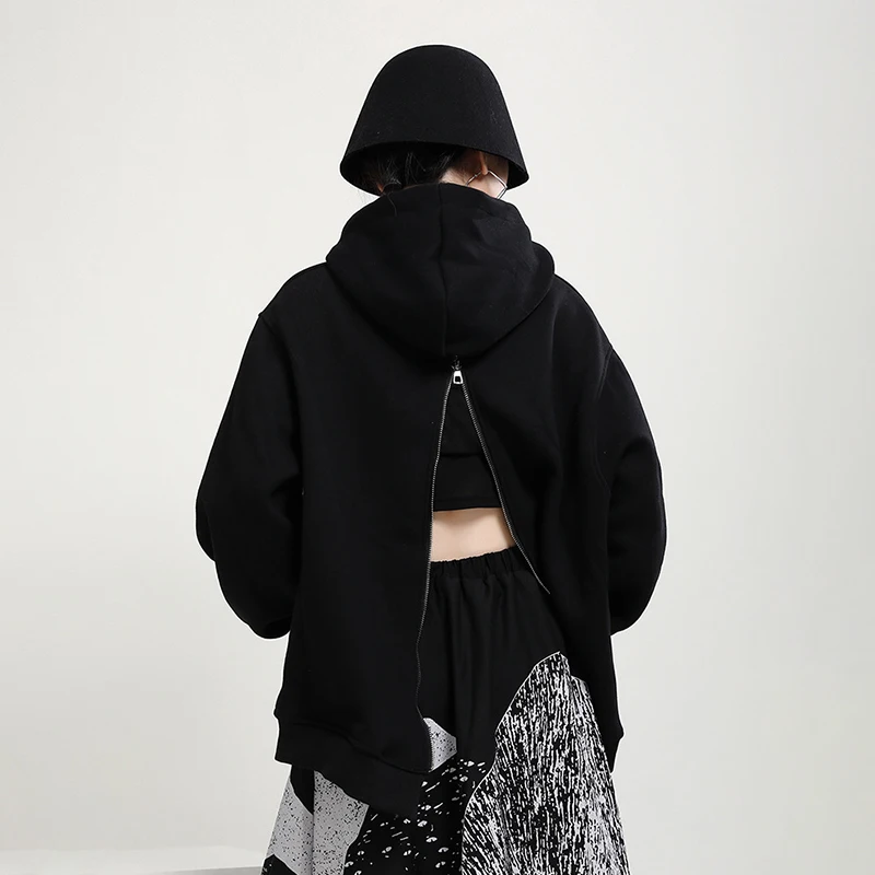 CHICEVER Designer Sweatshirt For Women Hooded