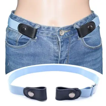 

2019 Fashion Trend Men Women's Buckle-Free Elastic Invisible Belts Jeans Trousers Casual Clothes Accessories Simple Waistband