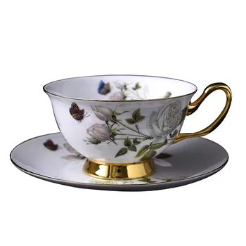 

Fun Fervent Travel Porcelain Cup and Saucer Ceramics Simple Tea Sets Modern Design Coffee Cups Tazas Para Cafe Kitchenware
