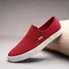 Spring Men's Flat Casual Shoes Male Breathable Comfortable Slip-On Canvas Shoes Fashion Soft Shoes Lazy Shoes Sneakers 4 Colors 4