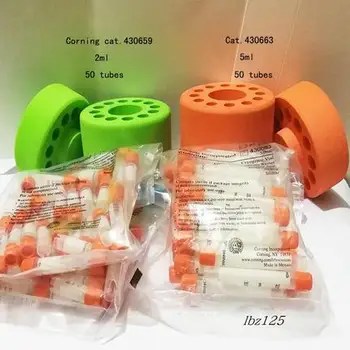 

50pcs 1/2/5ml Cold Cell Cryovial Tube Cell Program Cooling Box Adaptation