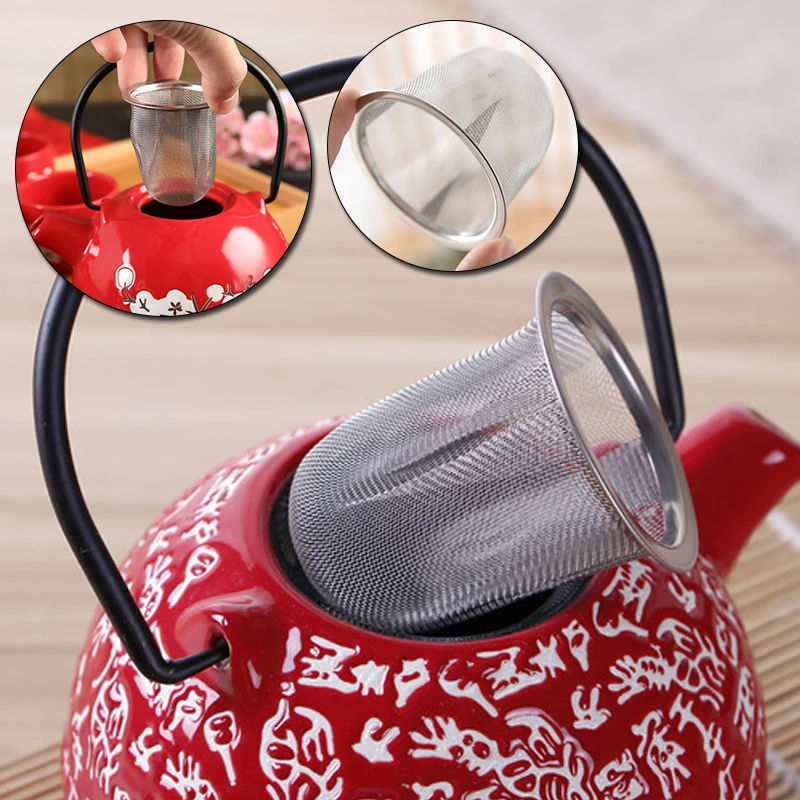2021 Новый многоразовый мешок Нержавеющая сталь сетки Чай Infuser Leaf специй фильтр