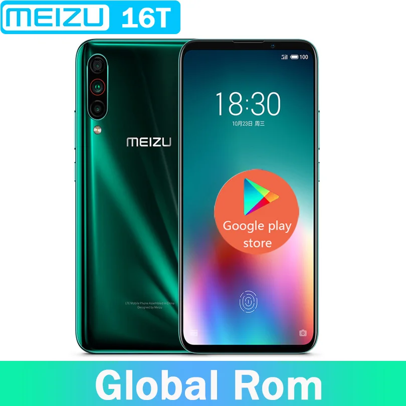 Новинка 2019 Meizu 16T VOLTE 4G LTE 6G/8G RAM 128GB ROM Snapdragon 855 Восьмиядерный экран 6 5 &quotэкран 3
