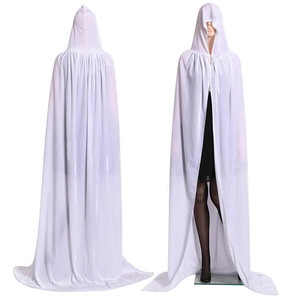 Готический плащ с капюшоном Wicca Robe Witch Larp накидка для женщин и мужчин костюмы на