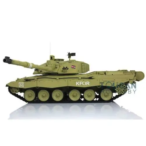 

2.4G Henglong 1/16 Scale 6.0 Plastic Challenger II RTR RC Tank 3908 360 Turret TH12883