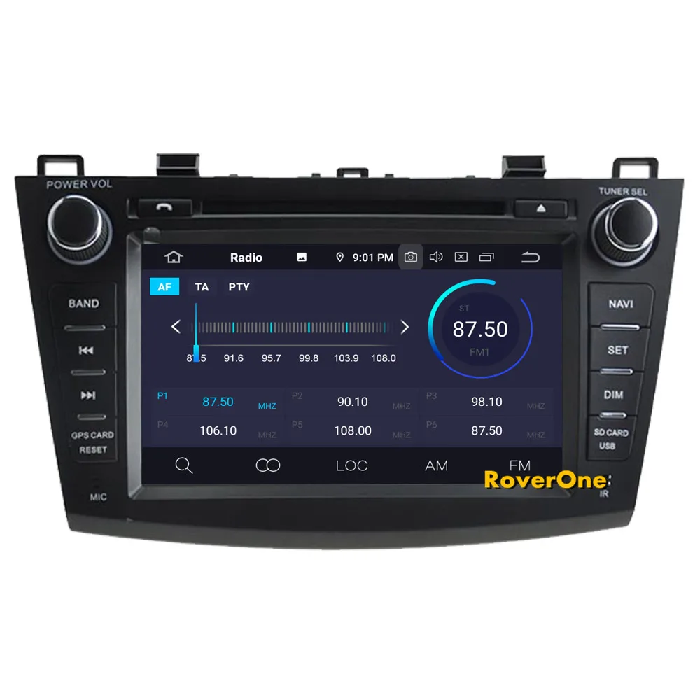 Top RoverOne Car Multimedia For Mazda 3 Mazda3 2010 2011 2012 2013 Android 9.0 Car DVD GPS Navigation Bluetooth Auto Radio Stereo 7