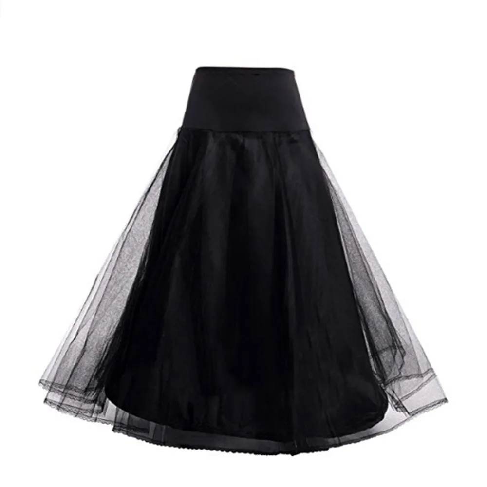 Bridal Slips Wedding Underskirt White Underdress Falda Brautpetticoat Long Crinoline Sottoveste Black A Line Petticoat Layer | Свадьбы и