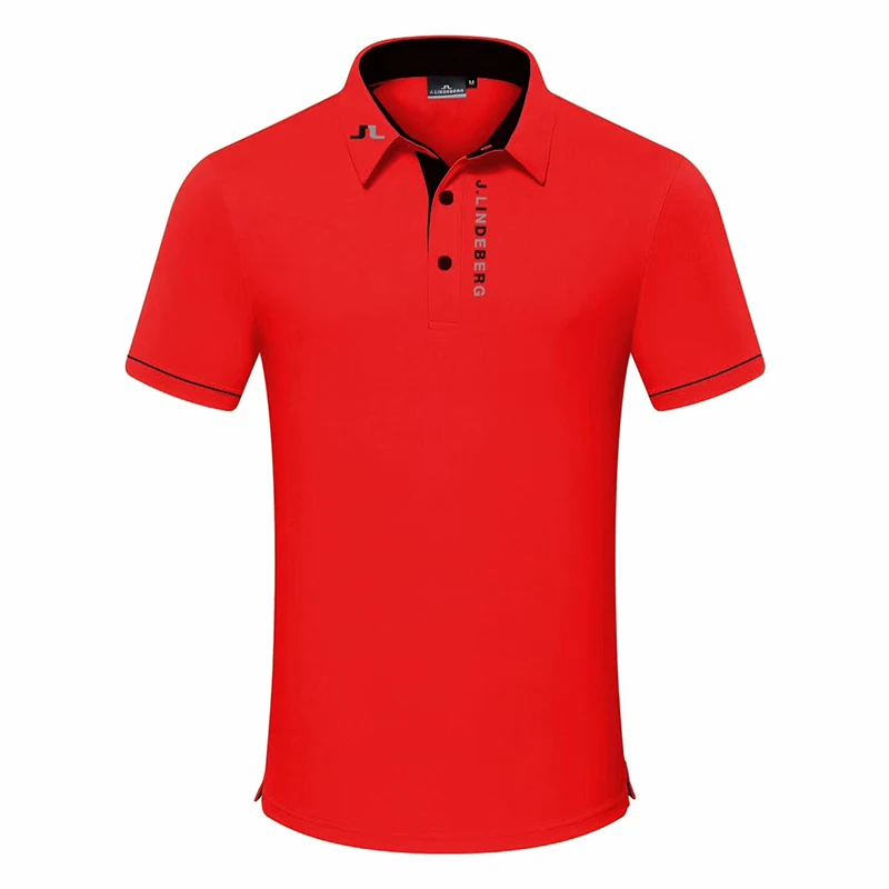 Swirling Новая летняя мужская футболка для гольфа быстросохнущая дышащая футболка с коротким рукавом для гольфа Спортивная футболка для гольфа