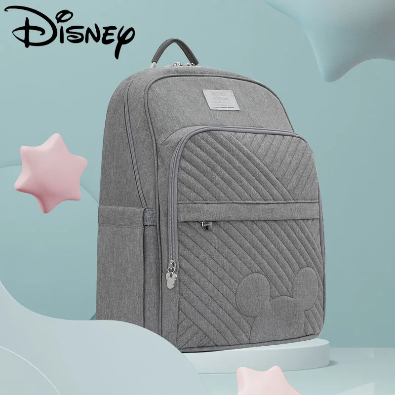 Disney Boutique Solid Embossing Mummy Bag USB Diaper Bag Baby Care