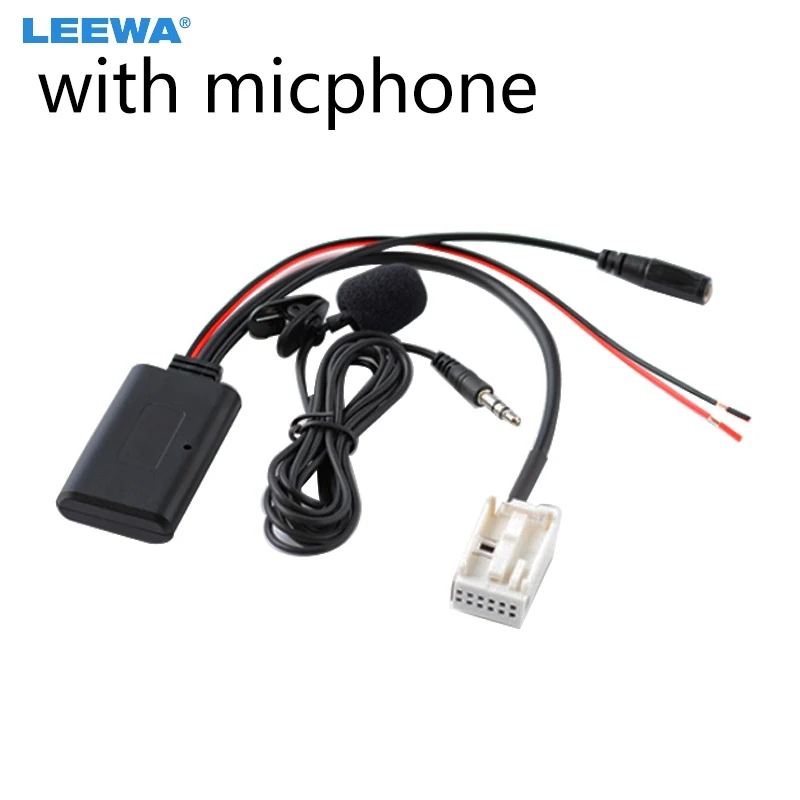 LEEWA Car Stereo Radio AUX Cable For Mercedes Benz Comand APS NTG CD20 30 50 Wireless Bluetooth Interface Audio Adapter | Автомобили и