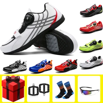 

Cycling Shoes Road Sapatilha Ciclismo Men Sneakers Women Unisex Outdoor Bicycle Ultralight Non-Locking Cycling Bike Shoes