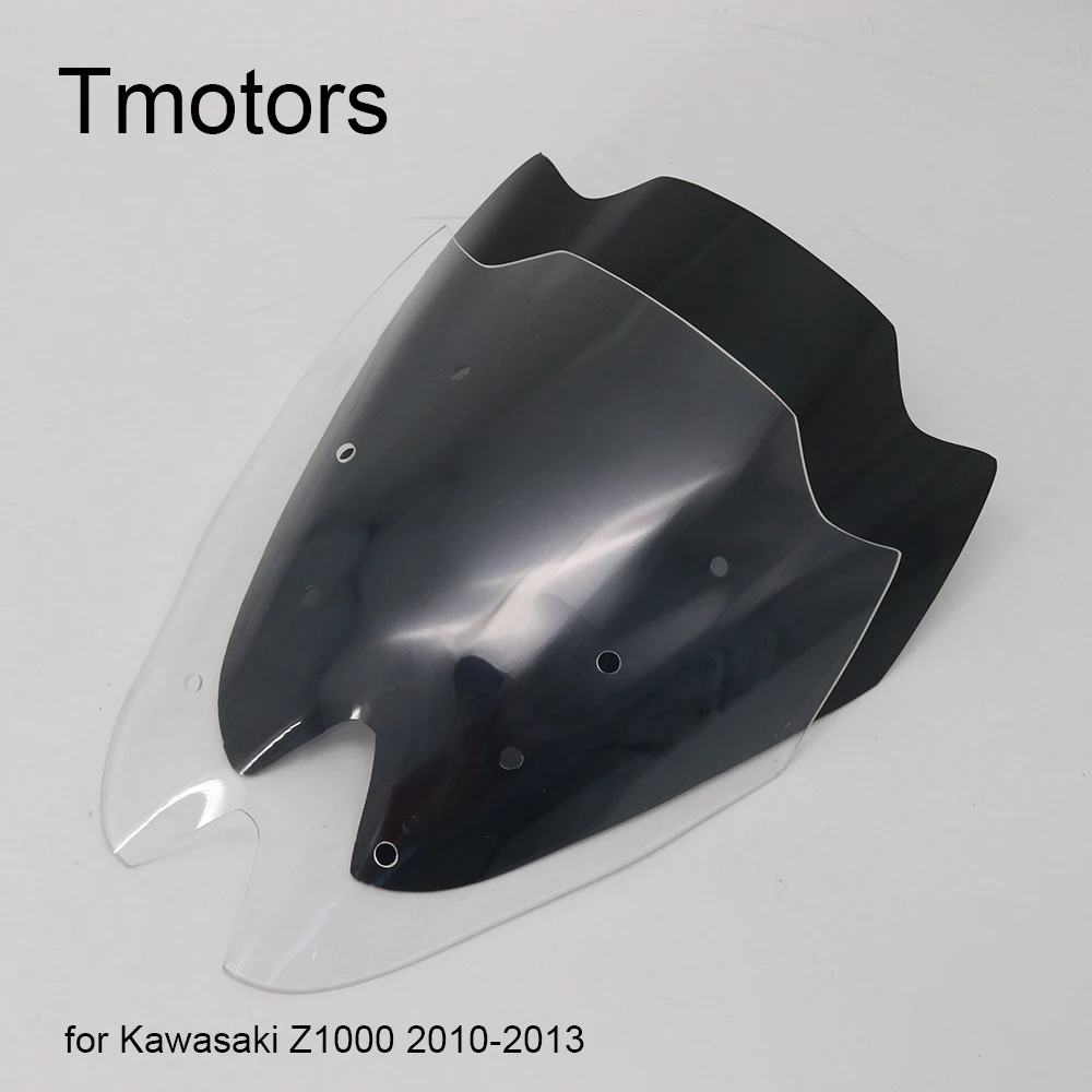 Лобовое стекло одометр часы козырек ABS дефлектор ветровой щит для Kawasaki Z1000 2010 2011