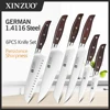 XINZUO Kitchen Tools 6 PCS Kitchen Knife Set of Utility Cleaver Chef Bread Knife High Carbon German Stainless Steel Knives sets ► Photo 1/6