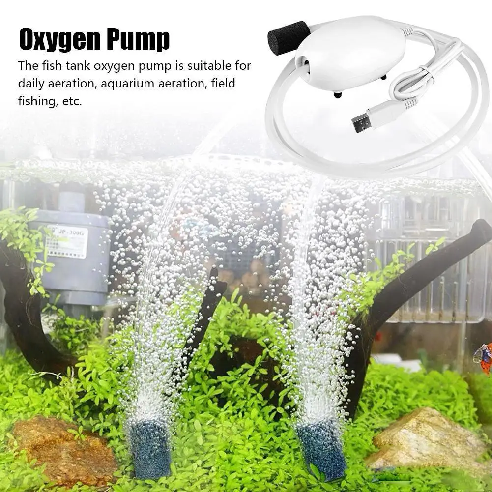 Home High Power Single/Double Hole Silent Aquarium Air Pump for Fishing