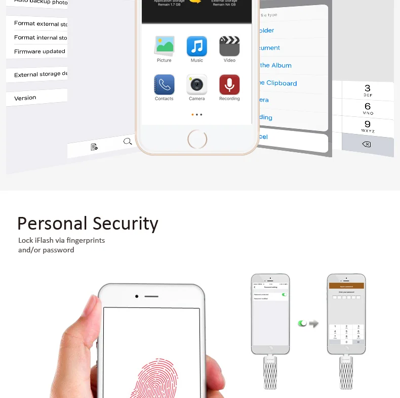 Suntrsi OTG 3 в 1 2,0 USB флеш-накопитель 32 ГБ для смартфона iphone 7 ...