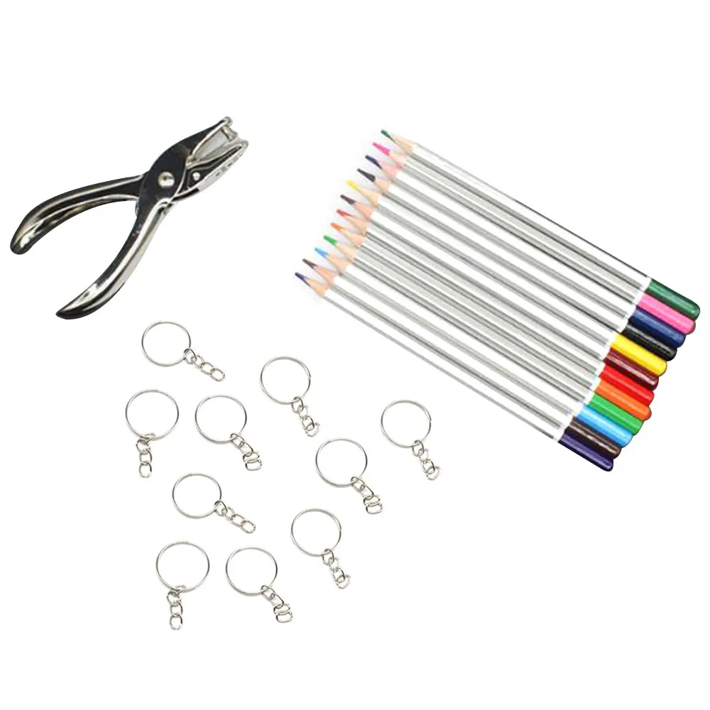 

Heat Shrink Film Manual Materials Painting Decor Shrink Dink Sheet Hole DIY Key Ring Brooches Material Crafts