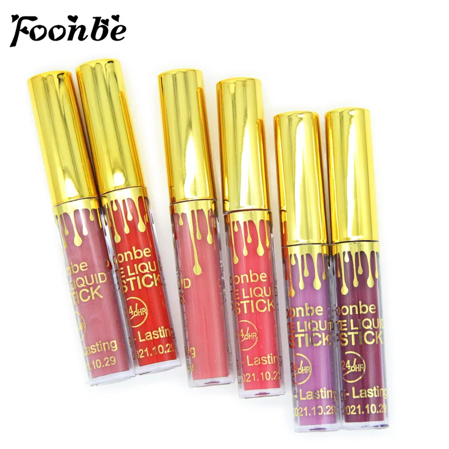 

Matte Liquid Lipstick Makeup Nude Matt Lip Gloss Lips Make up Cosmetics Waterproof Velvet Lip Stick Smooth Lipgloss Sample Size