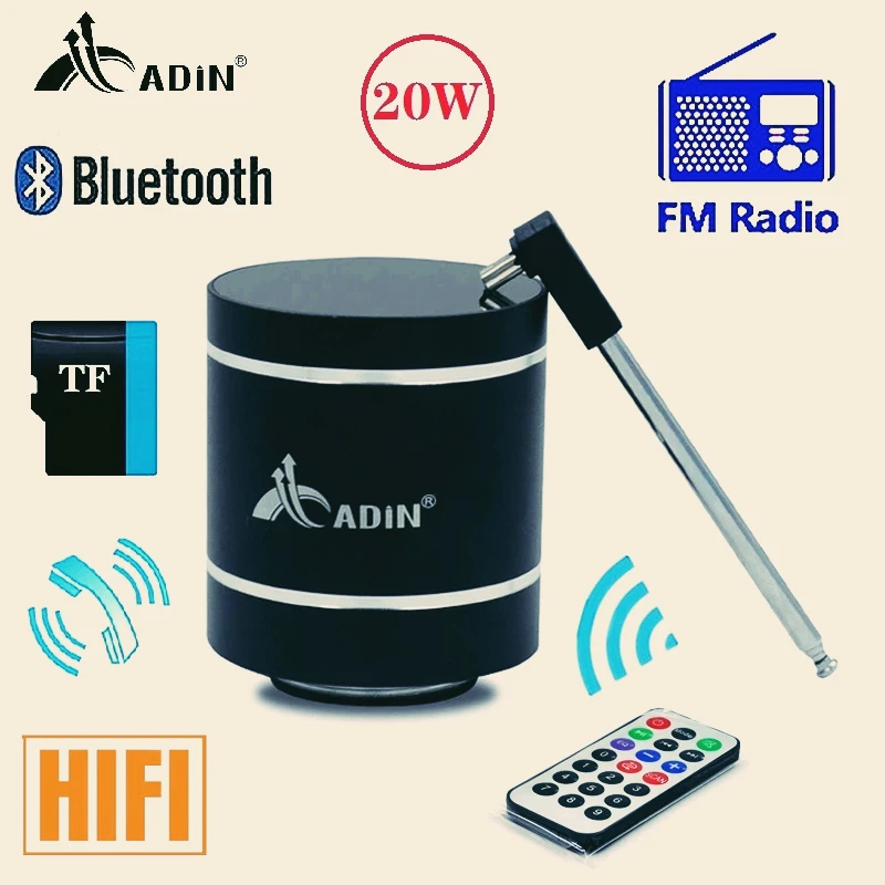 Динамик Вибрационный Adin беспроводной с поддержкой Bluetooth и - Цена: 3 228,98 - 3 593,17 руб.