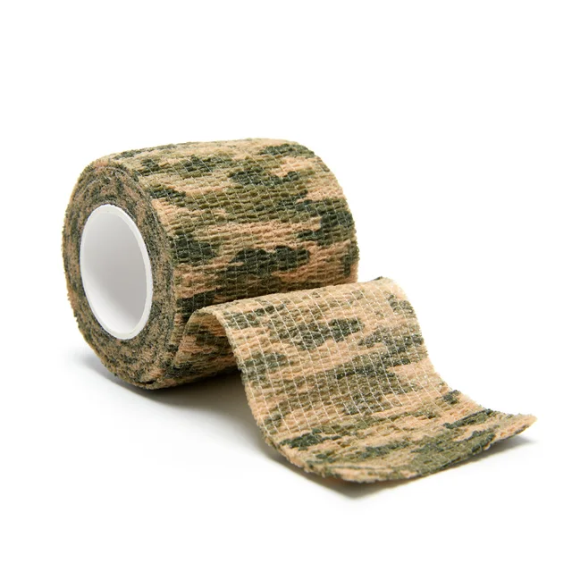 4.5m Camouflage Elastic Bandage Hunt Disguise Elastoplast Wrap Tape Self Adhesive Sports Protector Ankle Knee Finger Arm Bandage G