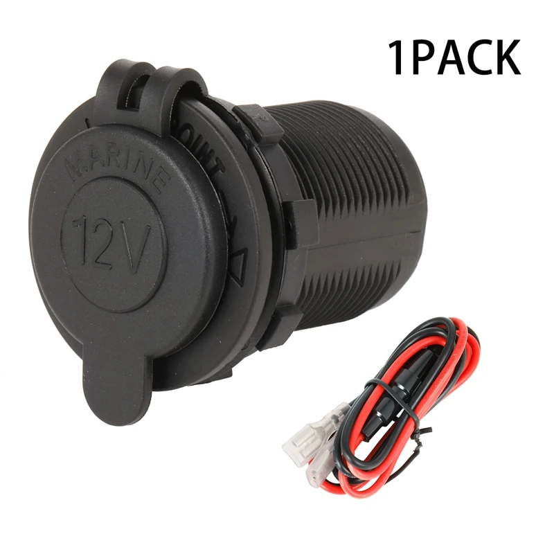 

Lcyonger Car Cigarette Lighter Socket Auto Boat Motorcycle Tractor Power Outlet Socket Receptacle 12V Waterproof Car Accessories