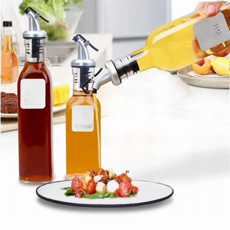Kitchen Accessories Food Grade Plastic Oil Bottle Stopper Seal Leak-proof Nozzle Liquor Dispenser Pourers Tools Gadgets |