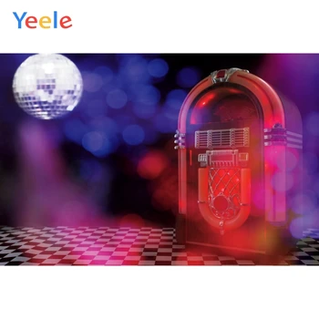 

Yeele Red Disco Party Wallpaper Birthday Home Decor Photography Backdrop Personalized Photographic Backgrounds For Photo Studio