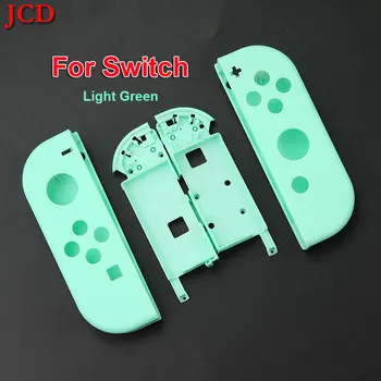 

JCD for Switch NS NX Joy Con Controller Housing Shell Case Cover w/ Middle Frame L R Buttou Set for Nintend Switch Light Green