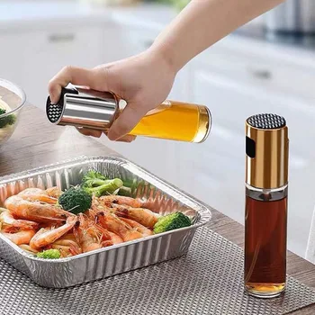 

Kitchen Glass Olive Oil Spray Bottle Vinegar Bottle Leak-proof Oil Dispenser Cooking BBQ Kitchen Cooking Tool