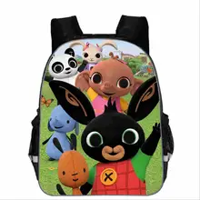 Bing Bunny рюкзак с принтом, школьный рюкзак для мальчиков и девочек, детская сумка для книг, мультяшный рюкзак для маленьких девочек, cartable enfant, сумка для детского сада
