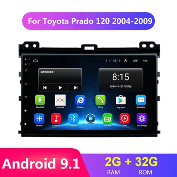

9" Android 9.1 Car Radio for Toyota LAND CRUISER Prado 120 2004-2009 Head Unit Multimedia GPS Navigation WIFI Mp5 DVD Player
