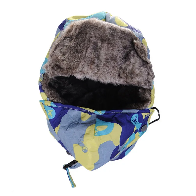 camouflage3 Зимняя Балаклава, шапка-ушанка, шапки-ушанки, шарф для мужчин и женщин, русский охотник, шапка-ушанка, лыжная шапка для снежной погоды, шапка, шарф - Цвет: camouflage3