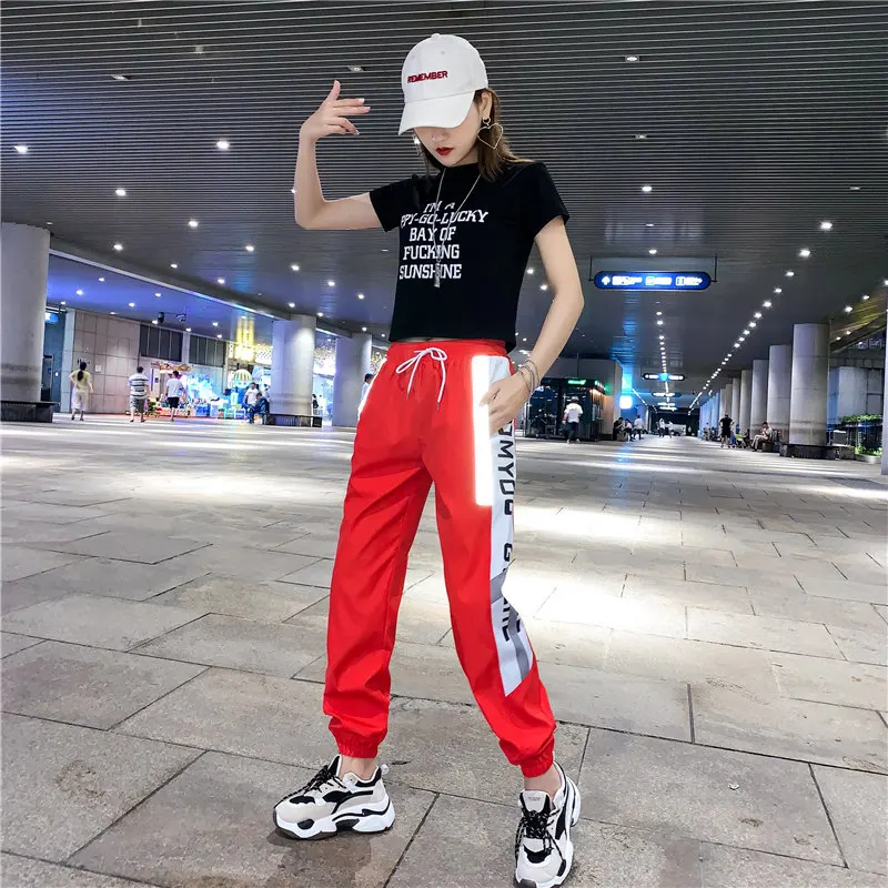 

Photo Shoot ~ Douyin New Style Casual Sports WOMEN'S Suit Hip Hop Street Dance Adults Dancing Shuffle Ghost Step Dance Clothes