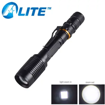 

TMWT Surface anodizing 1000 lumen Led Super Bright Troch light 10W Cree XML-T6 LED Tactical Police Flashlight By 18650 Battery