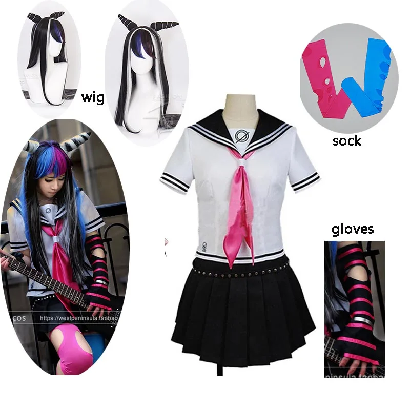 Danganronpa-Dangan-Ronpa-Ibuki-Mioda-Deluxe-Dress-Cosplay-Costume-Customize-with-stocking-glove-Halloween-Cosplay-Costume