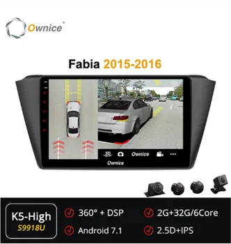 

Ownice 6Core Android 7.1 Car DVD GPS Radio Player forSkoda Fabia 2015 2016 360 Panorama DSP 4G Navi Multimedia Audio