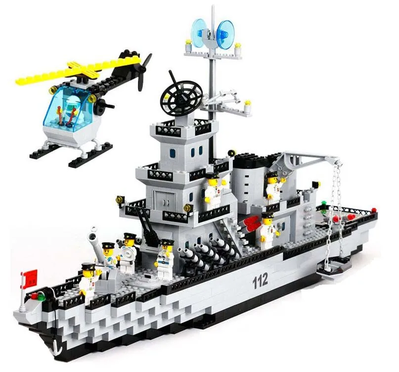 

Enlighten Military Missile Cruiser 112 Building Blocks Sets 843pcs Educational DIY Bricks Toys Children Christmas Gift