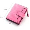2022 Fashion Women Wallets Free Name Engraving New Small Wallets Zipper PU Leather Quality Female Purse Card Holder Wallet 4