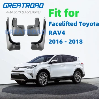 

For Facelifted Toyota RAV4 2016 2017 2018 Set Molded Car Mud Flaps Mudflaps Splash Guards Mud Flap Mudguards Fender Accessories