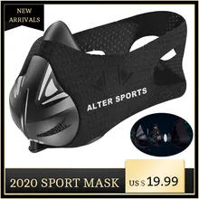 ALTER, Спортивная маска, имитирующая высокую высоту, для тренировок, Пылезащитная маска для бега, фитнеса, увеличения высоты, кардио, тренировки, тренажерного зала