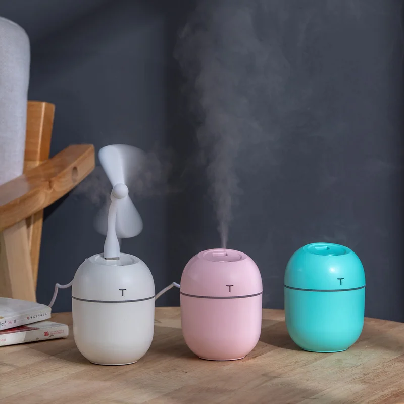 2021 Ultrasonic Mini Air Humidifier 220ML Aroma Essential Oil Diffuser for Home Car USB Fogger Mist Maker with LED Night Lamp