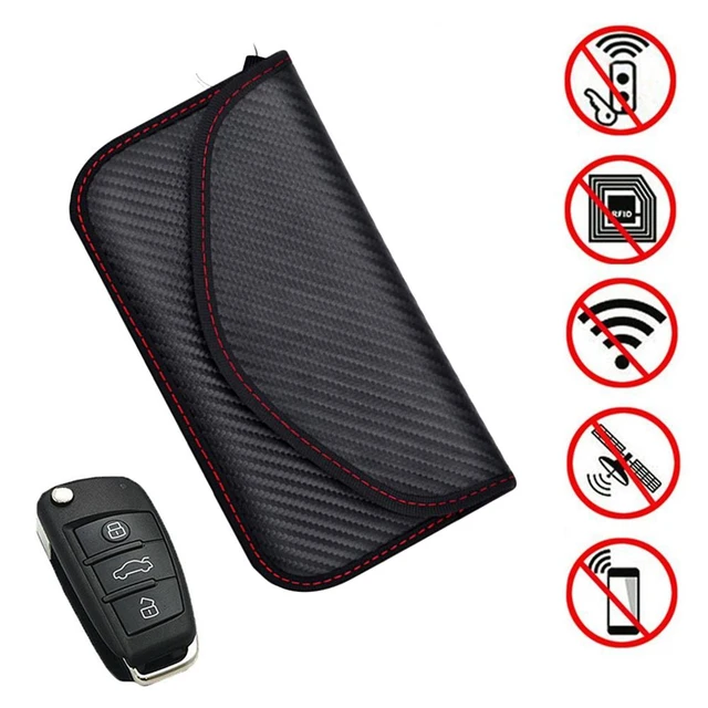 Portable Signal Blocker Car Key Case Faraday Cage Keyless Entry Fob Pouch  Blocking Bag with Key Chain Ring - AliExpress