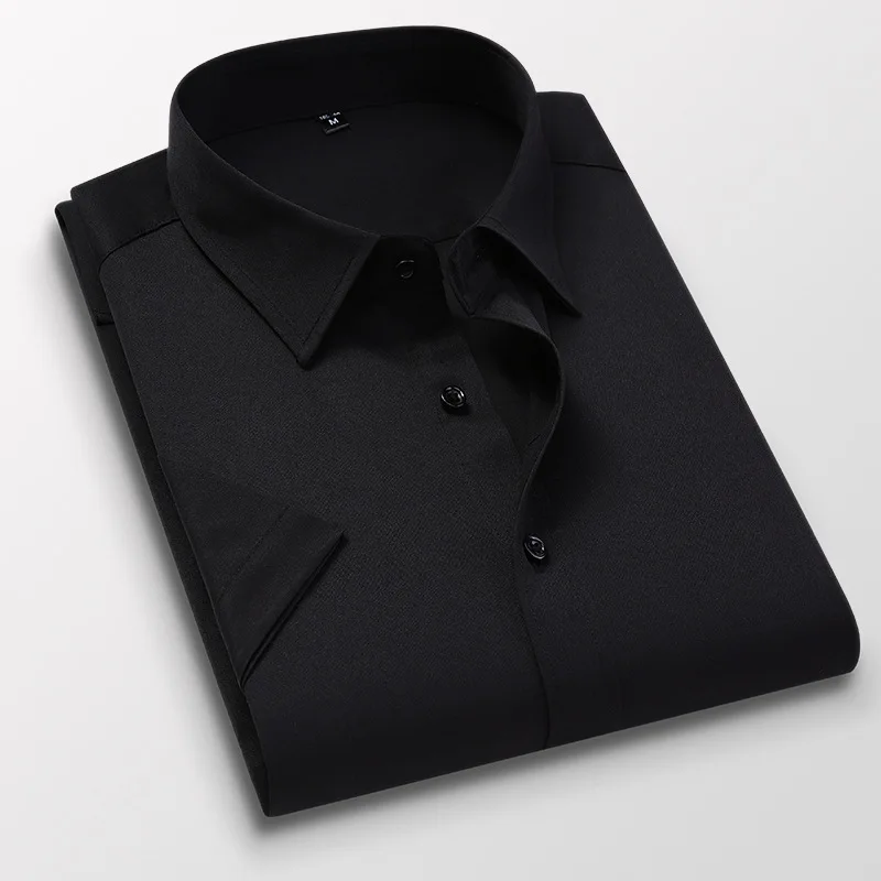 6XL 7XL 8XL летняя Новинка Мужская рубашка с коротким рукавом Повседневная Деловая