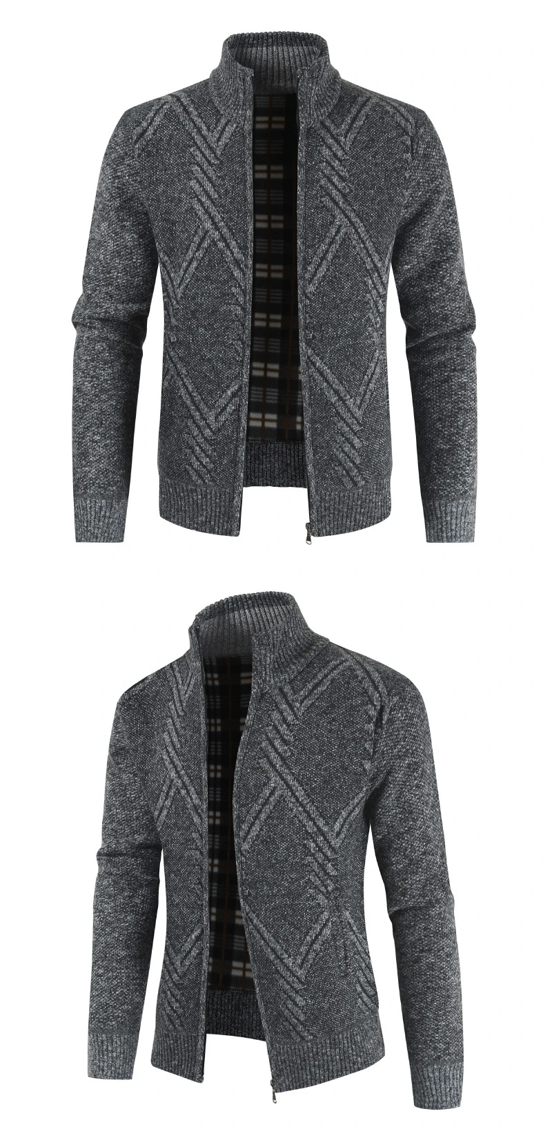 MANTEAU COURT EFFET FOURRURE À FERMETURE ÉCLAIR - Gris | Canada