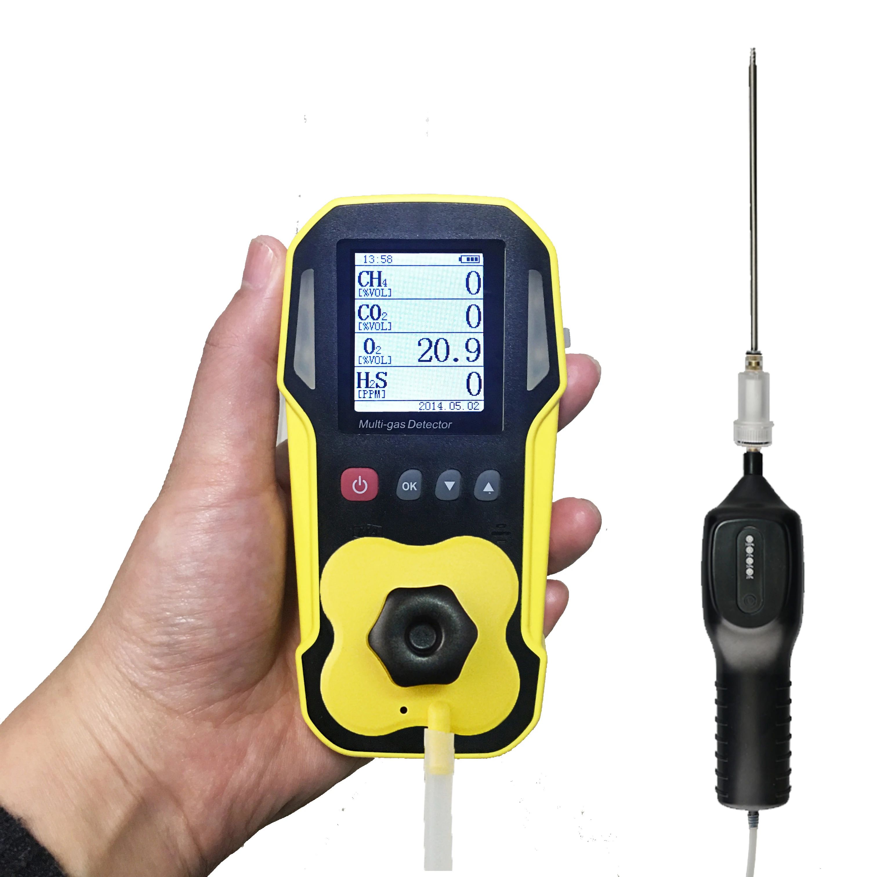 Portable Biogas Analyzer Ch4/co2/o2/h2s 4 Gas Detector Tool Parts