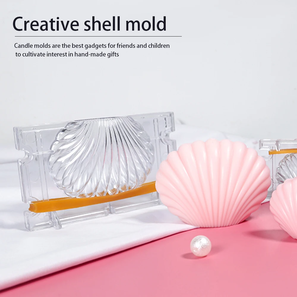 3D貝殻シェルキャンドル大豆ワックスキャンドル金型フォンダンケーキデコレーションツールプラスチックホタテ型diy手作りクラフトキャンドル作る -  AliExpress ホームガーデン