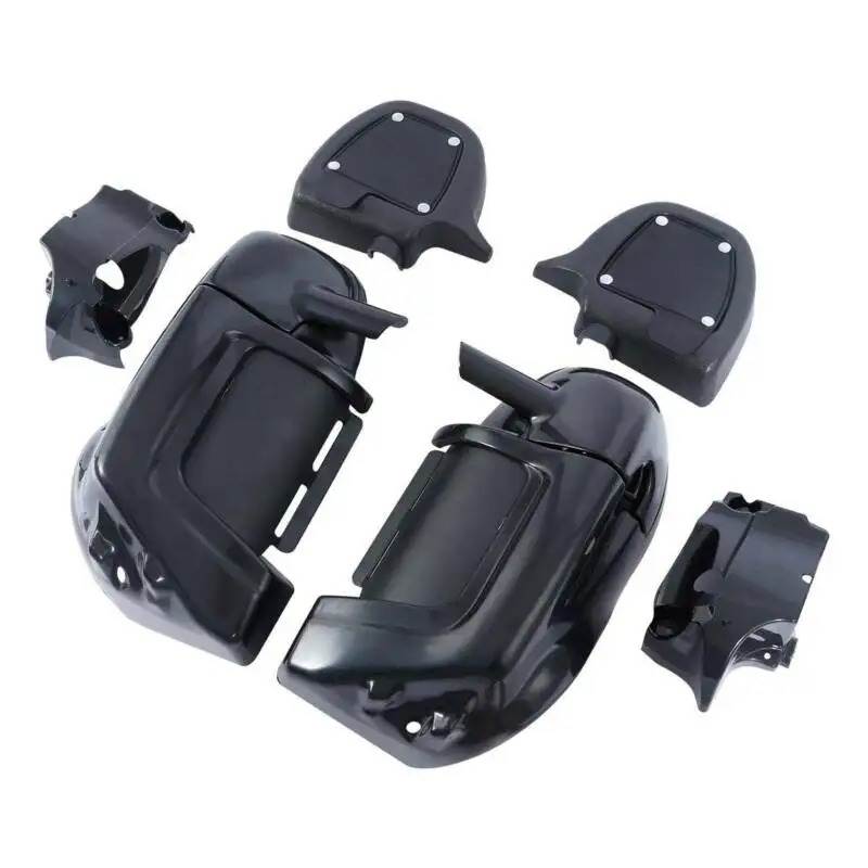Мотоцикл Неокрашенный Черный нижний вентилируемые ноги Обтекатели для Harley Touring Road King Street скользящий Electra Glide 1983-2013