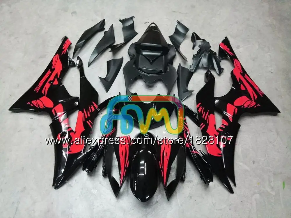 Средства ухода за кожей для YAMAHA YZF R 6 YZF 600 YZF-600 красный белый YZFR6 06 07 53BS. 23 YZF R6 06-07 600CC YZF600 YZF-R6 2006 2007 OEM обтекатели - Цвет: No. 3