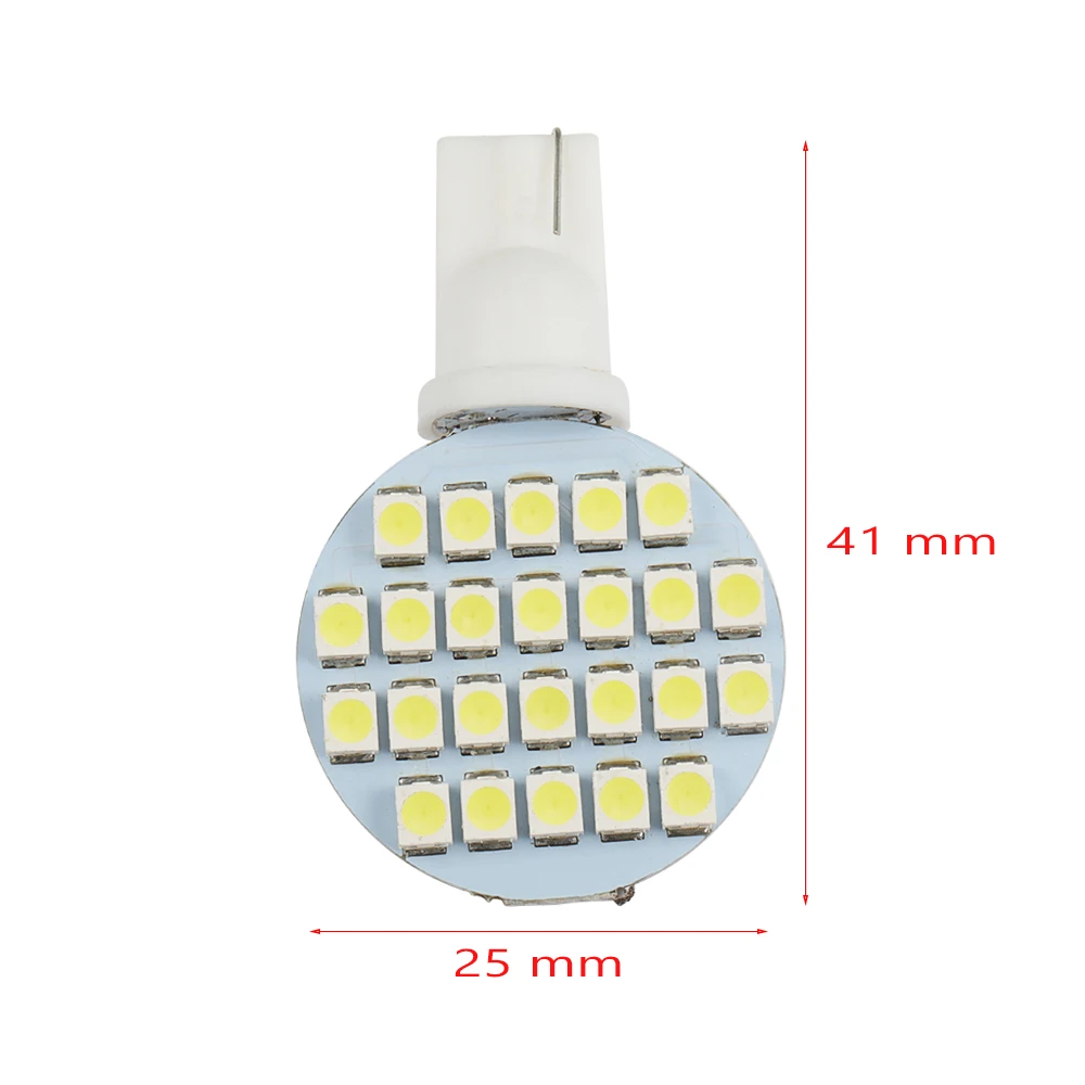 10 шт 12v супер яркий 4,8 w T10 921 6000k белый RV интерьер 24SMD светодиодный светильник лампы