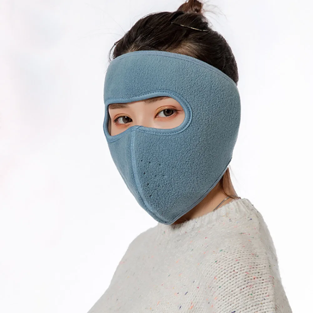 Ветрозащитная плюшевая маска для женщин и мужчин, сохраняющая тепло, дышащие маски для зимних видов спорта, езды на велосипеде, бега TY53