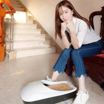 

Send with Film Automatic Shoe Cover Machine Shoes Membrane Dispenser Shoe Sole Cover for Household Hotel Office Dust-cover White